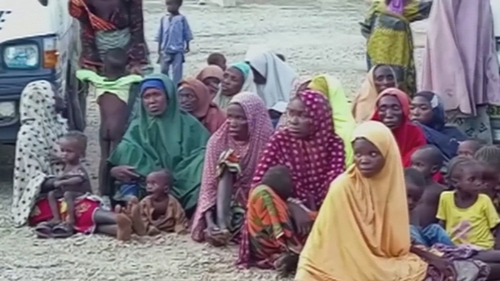 Dozens of women and children were among those rescued