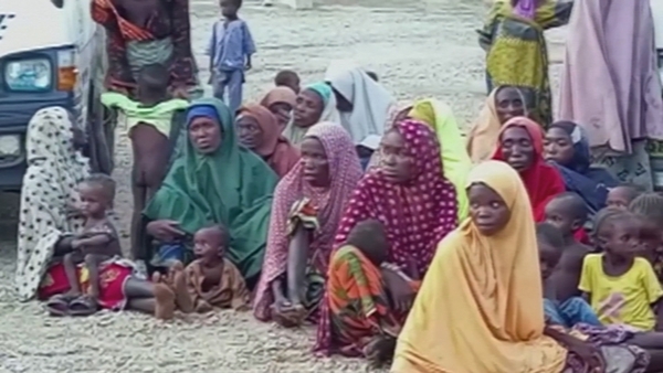 Dozens of women and children were among those rescued