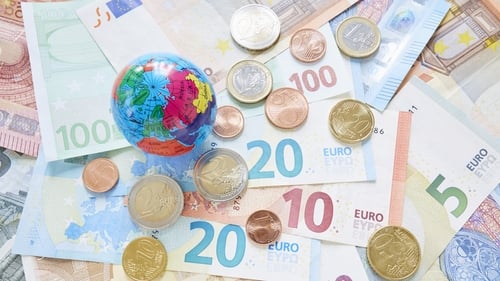 The euro fell against the dollar today amid another sharp increase in oil and natural gas prices