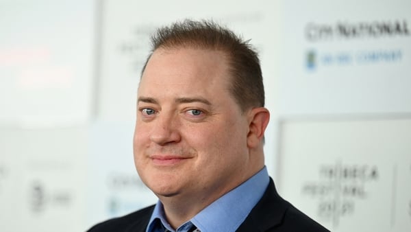 Canadian-US actor Brendan Fraser attends the premiere of No Sudden Move at the 2021 Tribeca Festival in New York City. (Photo by ANGELA WEISS/AFP via Getty Images)