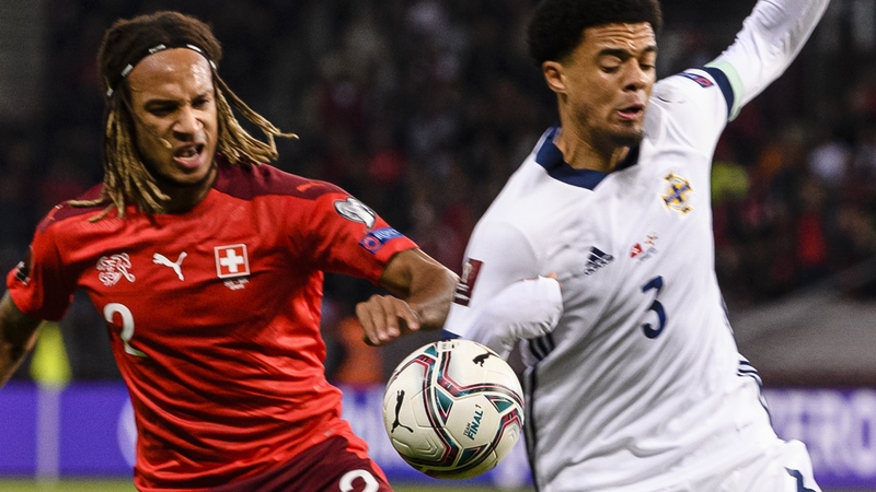 Jamal Lewis (right) collected two yellow cards in 14 first-half minutes