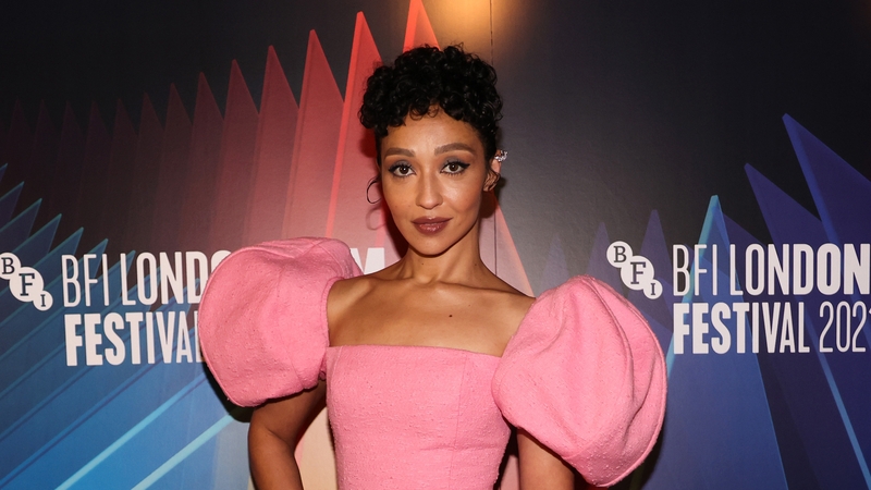 Ruth Negga oozes elegance in flirty pink pencil dress. Photo: Getty