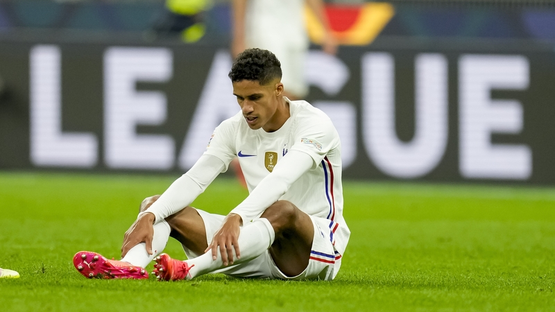 Raphael Varane picked up a going injury on international duty