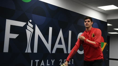 Thibaut Courtois was competing in the final stages of the Nations League