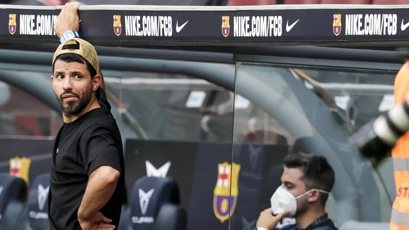 Sergio Aguero has yet to start for the Catalans