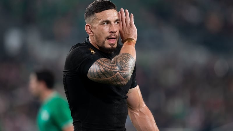 Williams in action for New Zealand against Ireland in 2019