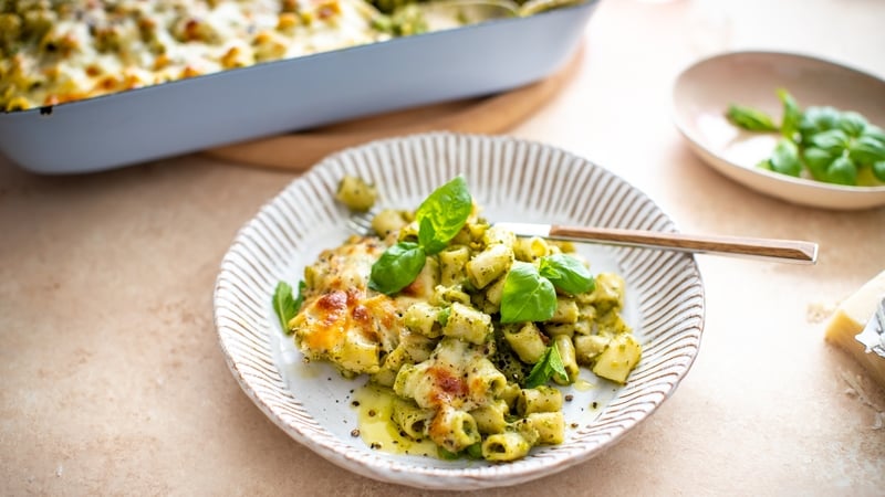 This pesto is great with other green veggies