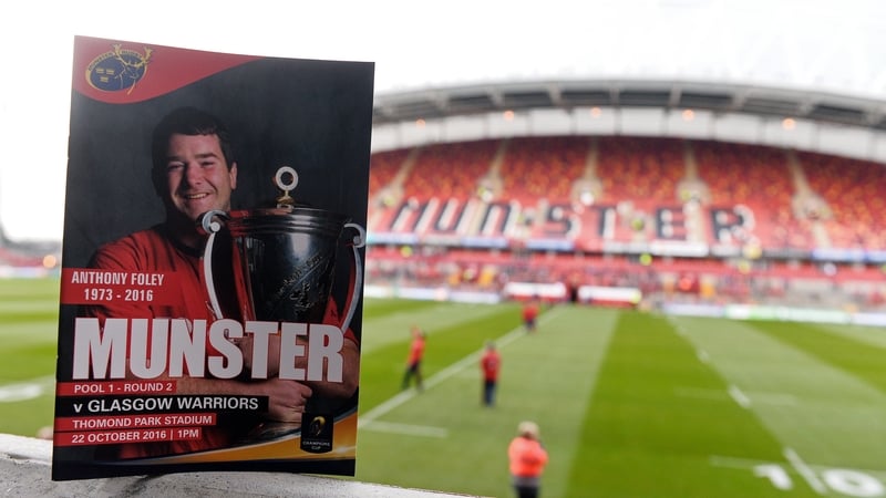 Anthony Foley will be remembered at Thomond this evening