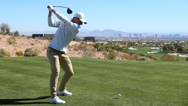 Rory McIlroy in action in Las Vegas