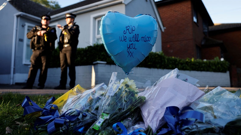 Floral tributes near the scene of a fatal stabbing in David Amess Southend West constituency