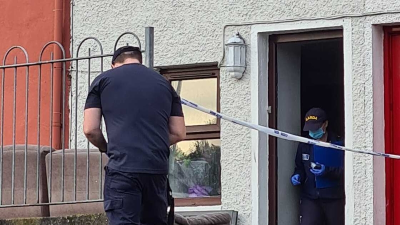 Gardaí at the scene in Cork