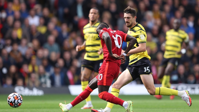Sadio Mane tucks home Liverpool's opener