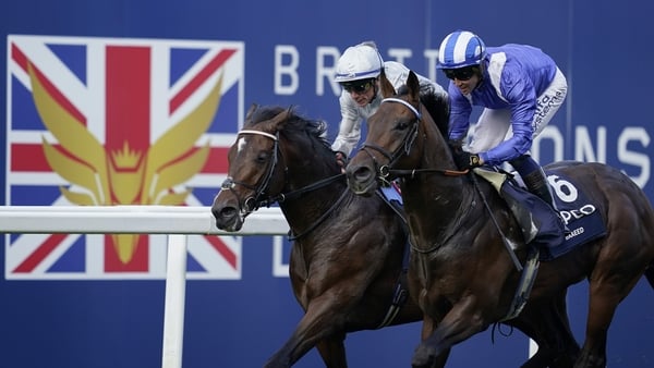 Baaeed (near side) only made his racecourse debut at Leicester in June