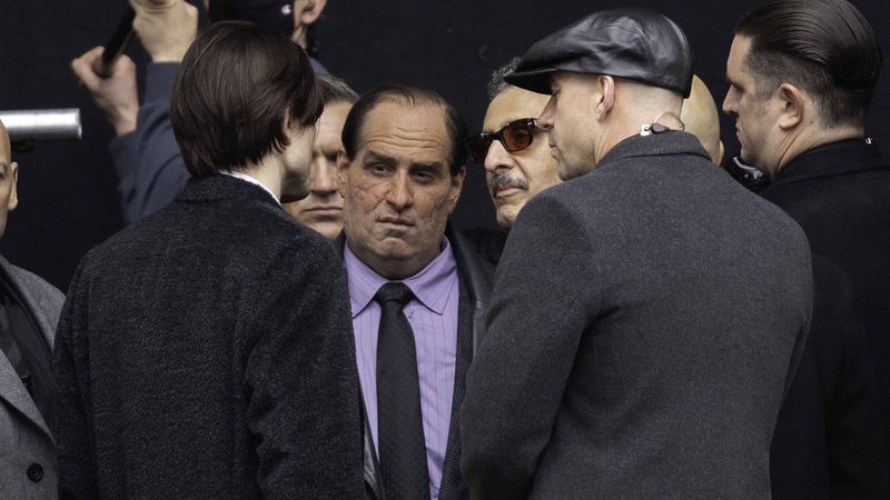 Colin Farrell as the Penguin on the set of The Batman. Image: Getty