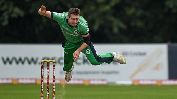 Josh Little during match three against Zimbabwe