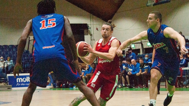 Lorcan Murphy drives to the basket for Griffith College Templeogue