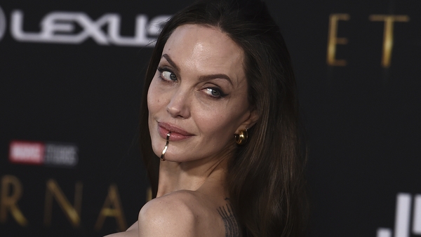 The actor attended the Eternals premiere with five of her children.