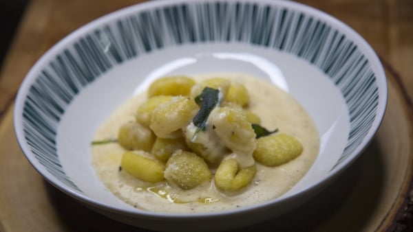 Paul Flynn's fried gnocci with caccio pepe sauce