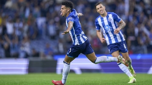 Luis Diaz celebrates his winner