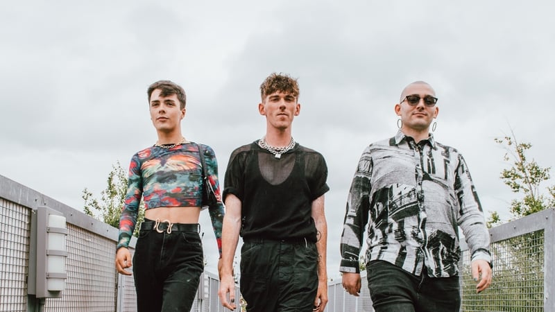 The three finalists of Glow Up Ireland, Niall Casey, Michael Ryan and Glen Edwards. Photo: Ruth Medjber