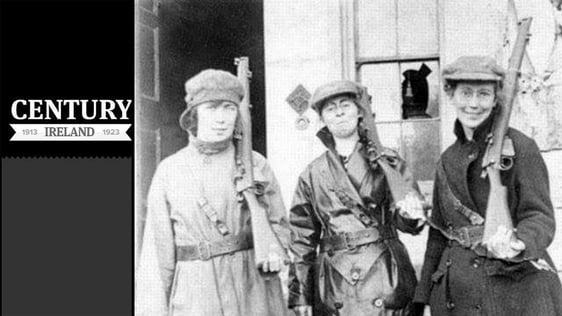 Century Ireland 216, L- R: Mae Burke, Eithne Coyle and Linda Kearns at Duckett's Grove in Carlow, s…