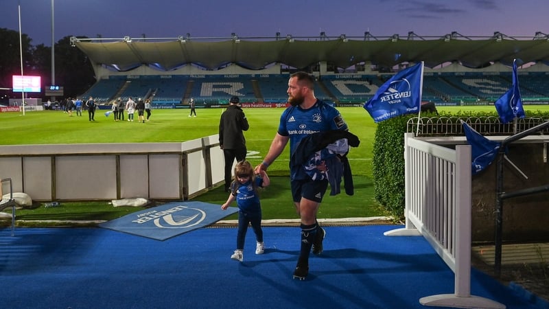Bent with his daughter Emme after his final game for the province in June 2021