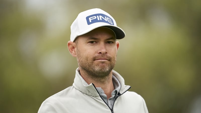 Bryce Easton of South Africa looks on during day two