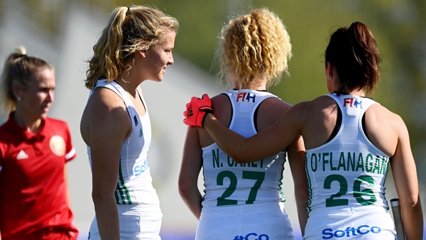 Niamh Carey is congratulated after scoring. Credit: Frank Uijlenbroek