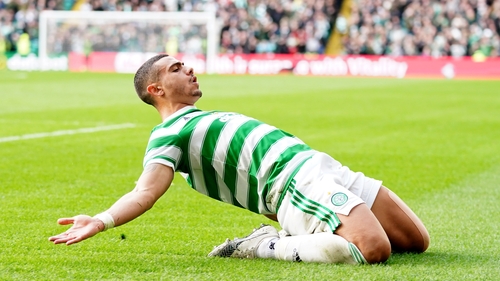 Georgios Giakoumakis celebrates
