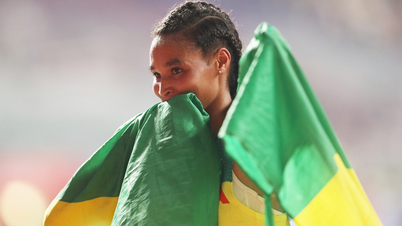 Gidey shaved more than a minute off the previous half marathon mark of 1:04:02 set by Kenya's Ruth Chepngetich this year