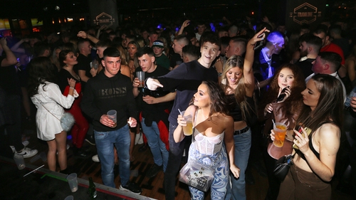 Customers return to the TramLine Club in Dublin on Friday night (Photo: RollingNews)