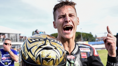 Fabio Quartararo celebrates his moment