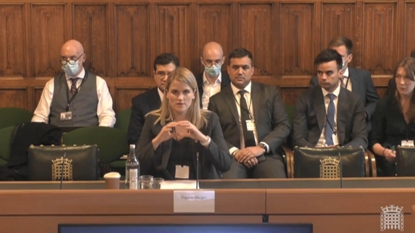 Frances Haugen was appearing before a parliamentary select committee in Britain