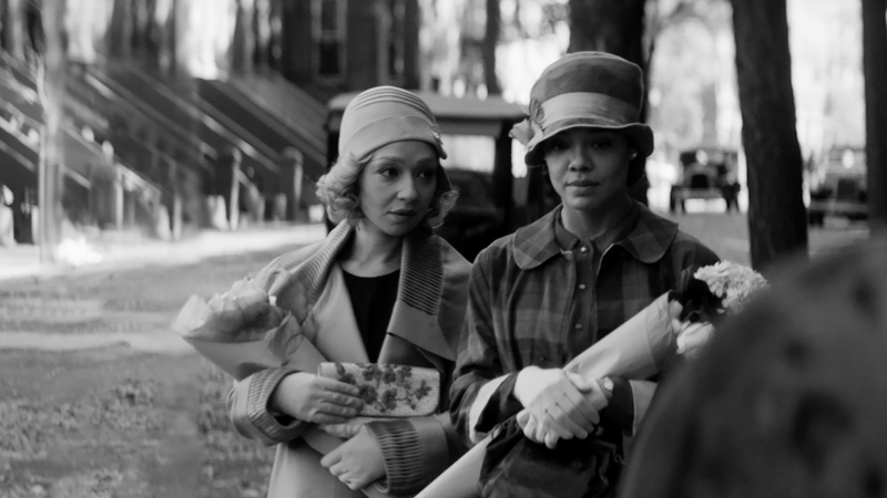 Ruth Negga and Tessa Thompson in Passing, Image Credit: PA Photo/Netflix
