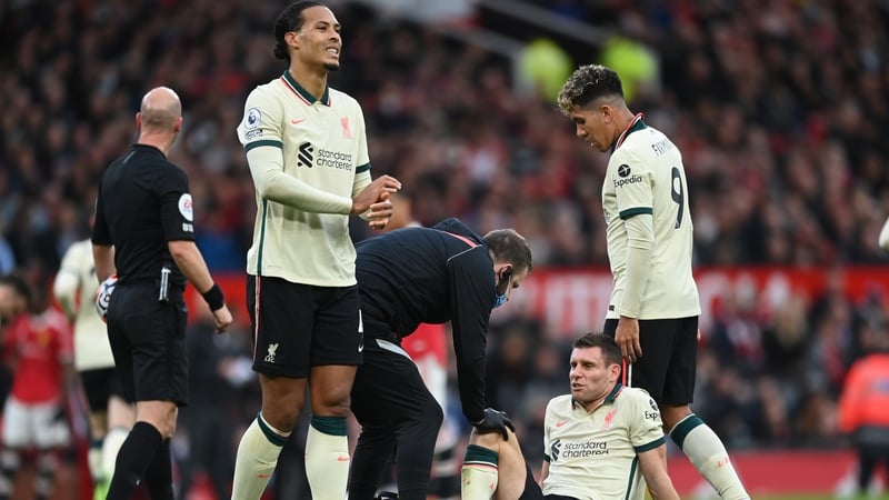 James Milner had to be substituted in the first half