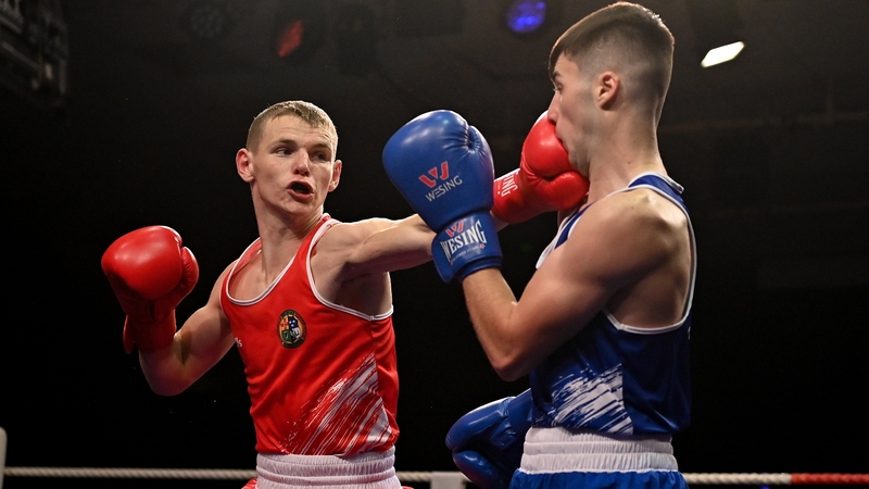 Brandon McCarthy, pictured here at the National Elite Boxing Championships Finals earlier this month, was beaten 5-0 today