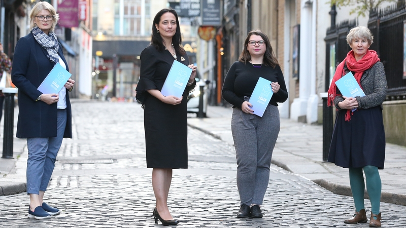 (L-R) ITI's Jane Daly, Minister Catherine Martin, Ciara L. Murphy and ITI's Siobhan Bourke launch Speak Up: A Call For Change (Pic: Sasko Lazarov, Photocall Ireland)