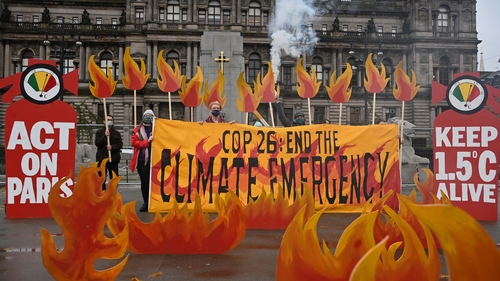 Activists in Glasgow will welcome world leaders to COP26 with a field of climate fire in George Square
