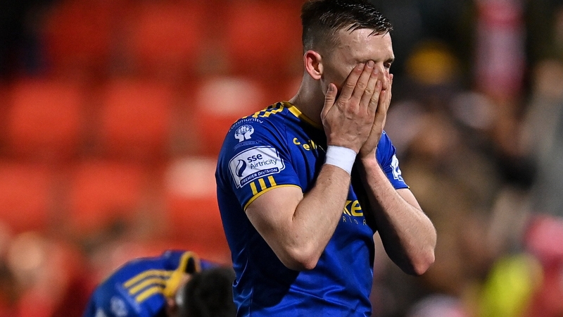 Bohs' Andy Lyons reacts to Derry City's late leveller