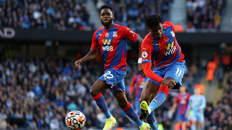 Wilfried Zaha opened the scoring for the away side