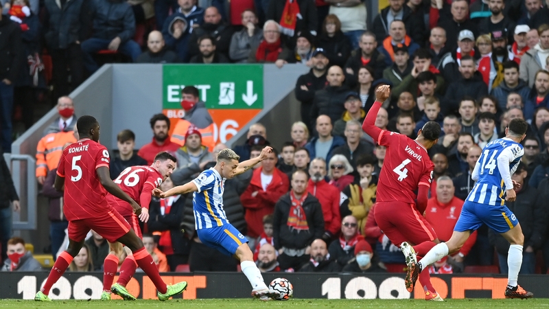Leandro Trossard fired home Brighton's equaliser