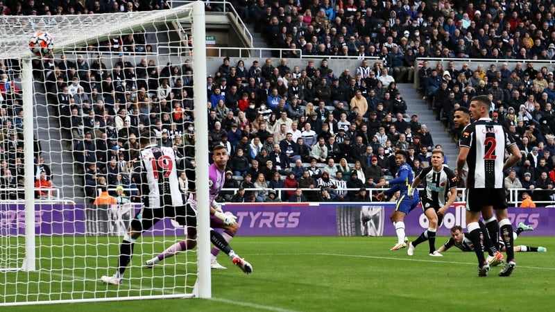 Reece James with Chelsea's opener