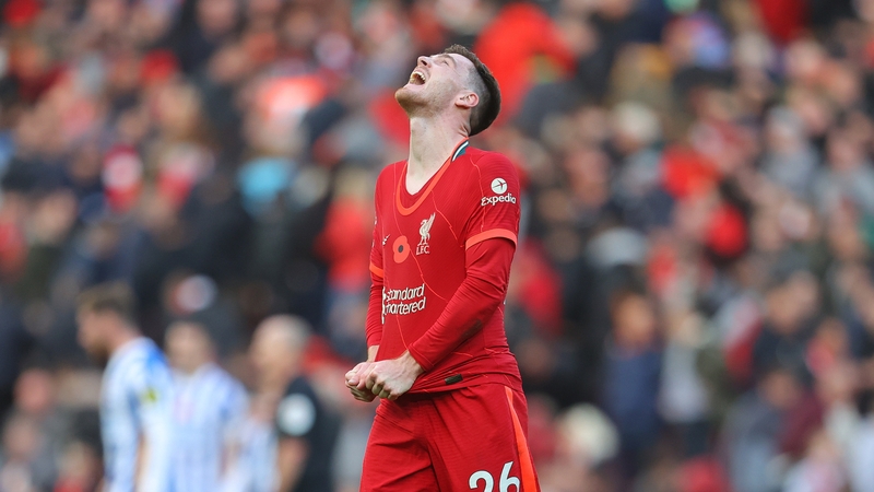 It was a frustrating afternoon for Andy Robertson and Liverpool