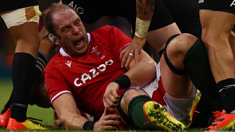 Alun Wyn Jones injured his shoulder against New Zealand