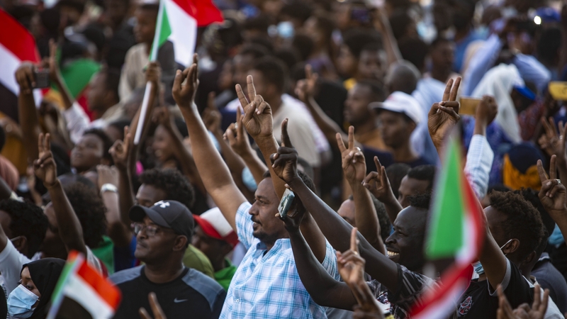 Tens of thousands turned out for yesterday's demonstrations, marching against the army's 25 October power grab