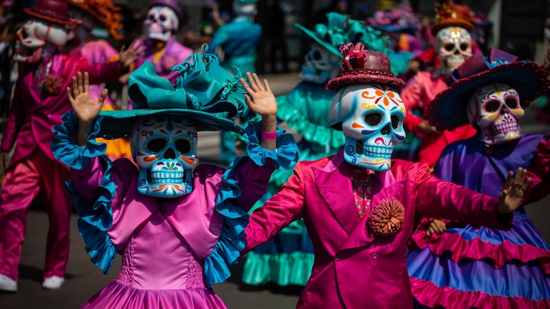 Thousands of people lined the route through the capital for a glimpse of the procession