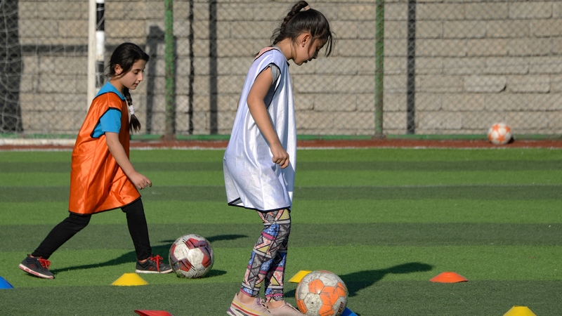 The football acadamy opened six months ago and since then 50 girls have enrolled