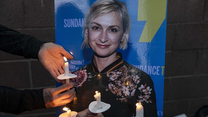 A candlelit vigil was held for Halyna Hutchins in the aftermath of her fatal shooting