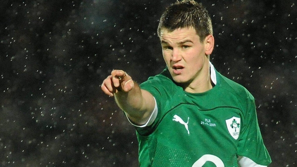 Johnny Sexton, aged 24, on his Ireland debut in 2009