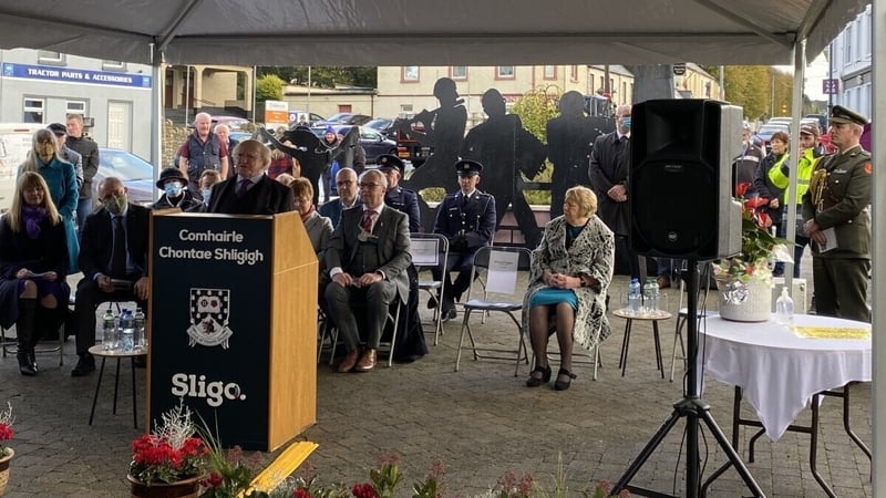 President Higgins unveiled a monument in Sligo to commemorate members of the Connaught Rangers